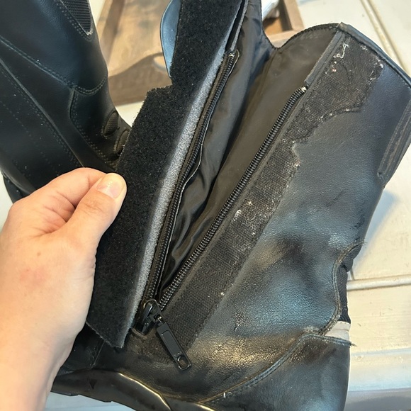 FRANK THOMAS Men's Size 12 Black Motorcycle Boots - Picture 12 of 12